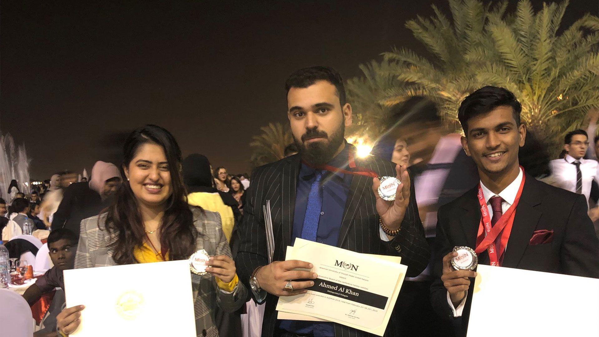Nine students from MDX Dubai competed in the 11th Model United Nations event organised by the American University of Sharjah