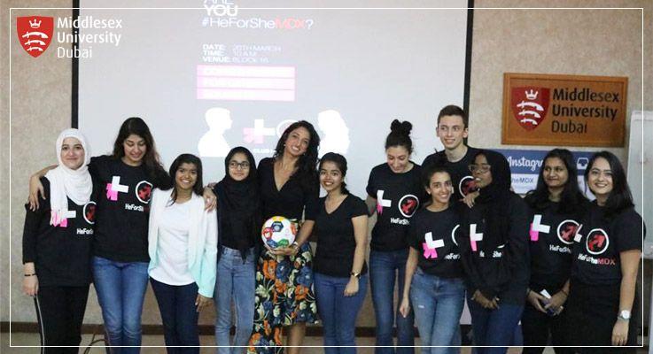 Middlesex University Dubai supports the  #HeForShe initiative