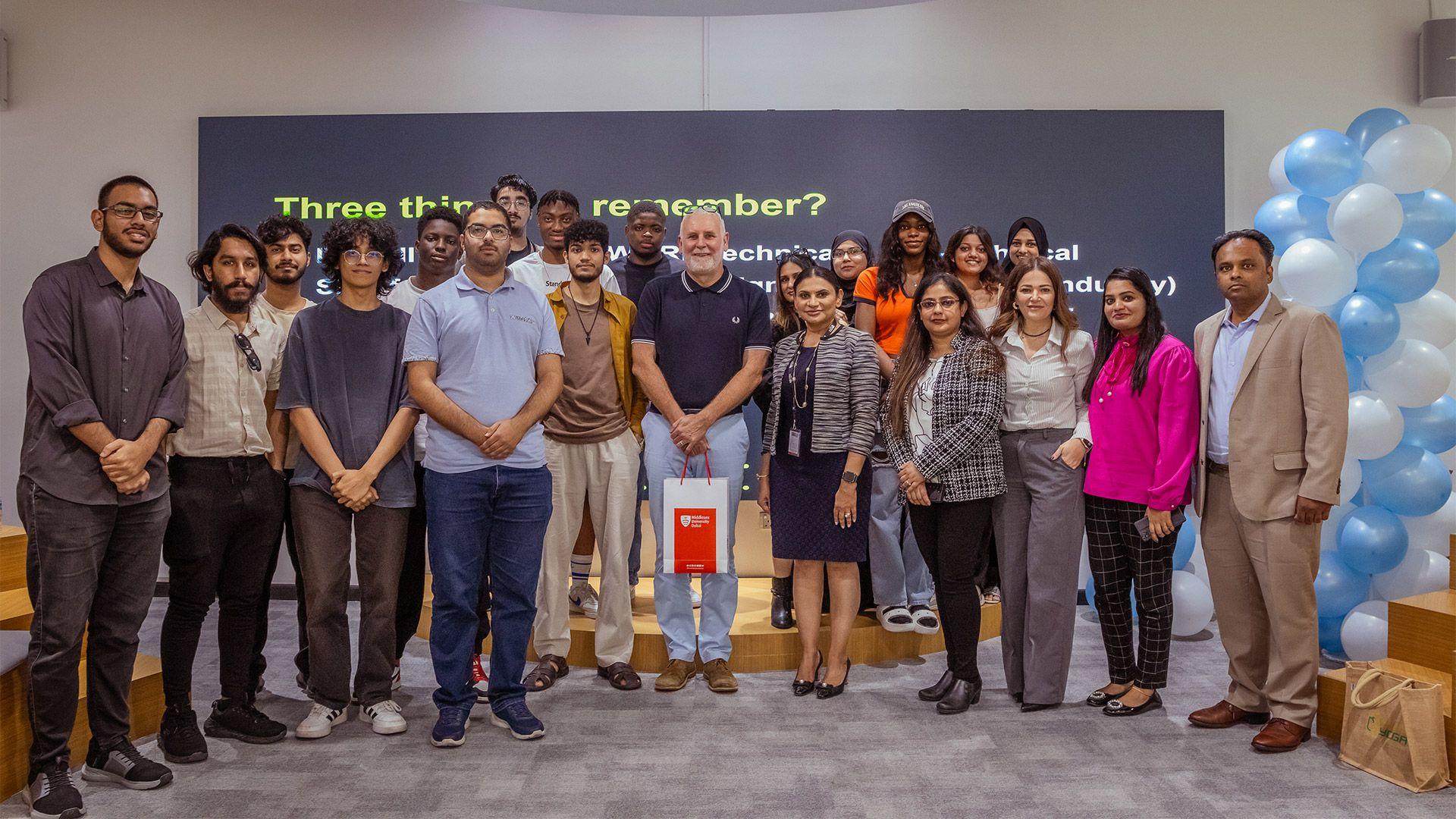 On 12 November 2024, Middlesex University (MDX) Dubai hosted an insightful event featuring Stephen Tweed, International Director of the British Computing Society (BCS), the Chartered Institute for IT.