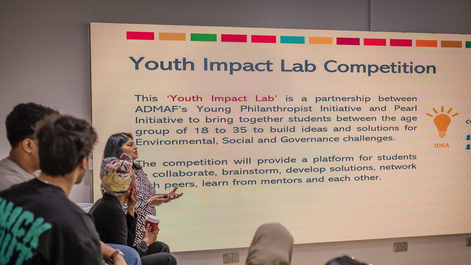 MDX Innovation Hub Welcome Pearl Initiative for Youth Impact Lab Competition 
